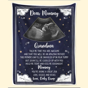 Couverture personnalisée avec photo « Tenez-moi près de vous » – Couverture personnalisée pour la famille – Cadeau de naissance, cadeau pour la première maman