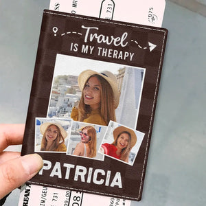 Photo personnalisée : Collectionnez des moments, pas des objets ! Étui de passeport personnalisé, porte-passeport, cadeau de vacances, cadeau pour les amoureux du voyage d'aventure.