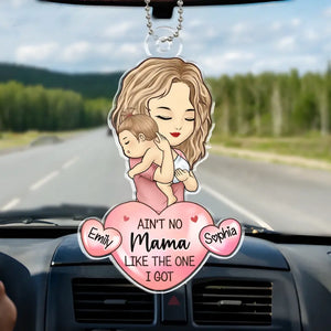 Vous faites un excellent travail - Ornement de voiture personnalisé pour la famille - Forme personnalisée en acrylique - Cadeau pour maman, grand-mère