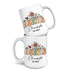 J'adore être appelée tante ! Mug personnalisé pour la famille ! Cadeau pour les membres de la famille
