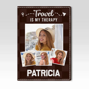 Photo personnalisée : Collectionnez des moments, pas des objets ! Étui de passeport personnalisé, porte-passeport, cadeau de vacances, cadeau pour les amoureux du voyage d'aventure.