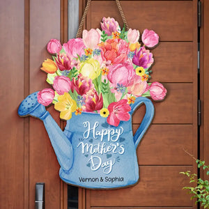 Une mère, câlins chaleureux et doux souvenirs - Panneau en bois personnalisé pour la décoration intérieure de la famille - Cadeau de pendaison de crémaillère pour la fête des mères