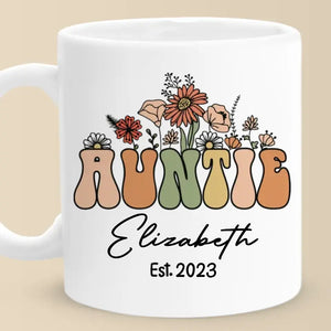 J'adore être appelée tante ! Mug personnalisé pour la famille ! Cadeau pour les membres de la famille