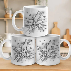 Une mère doit toujours réfléchir à deux fois - Mug personnalisé avec effet gonflé en 3D - Fête des Mères, cadeau pour maman, grand-mère