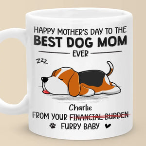 Cadeau spécial de votre petit compagnon à quatre pattes - Mug personnalisé pour chien - Fête des Mères, cadeau pour les propriétaires d'animaux et les amoureux des animaux