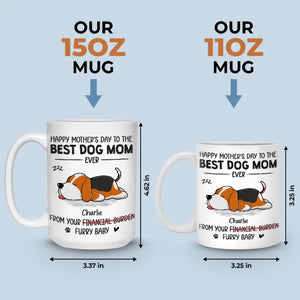 Cadeau spécial de votre petit compagnon à quatre pattes - Mug personnalisé pour chien - Fête des Mères, cadeau pour les propriétaires d'animaux et les amoureux des animaux
