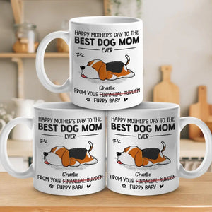 Cadeau spécial de votre petit compagnon à quatre pattes - Mug personnalisé pour chien - Fête des Mères, cadeau pour les propriétaires d'animaux et les amoureux des animaux