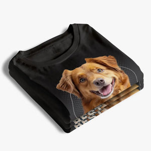 T-shirt, sweat à capuche et sweat-shirt unisexe personnalisé avec photo « Vous êtes le meilleur papa du monde » pour chien et chat - Cadeau pour propriétaires et amoureux des animaux
