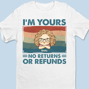 Nous sommes à vous, aucun retour ni remboursement - T-shirt, sweat à capuche, sweat-shirt unisexe personnalisé pour la famille - Cadeau pour les membres de la famille