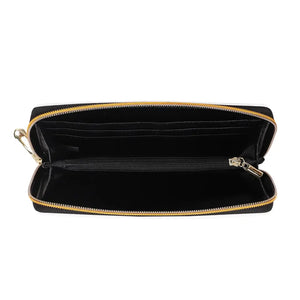 Tiens-moi la main, tiens mon cœur ! Portefeuille long en cuir personnalisé pour la famille ! Cadeau pour la fête des mères, maman et grand-mère