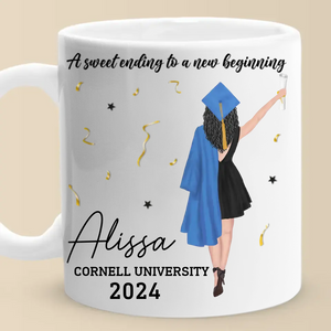Un nouveau voyage vous attend - Mug personnalisé pour la famille - Cadeau de remise de diplôme pour les membres de la famille, les frères et sœurs