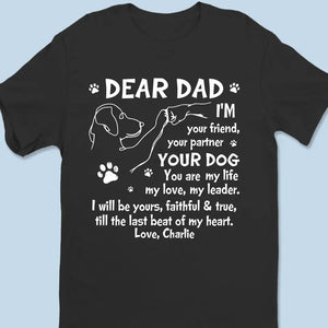Jusqu'au dernier battement de mon cœur - T-shirt unisexe personnalisé pour chien, sweat à capuche, sweat-shirt - Fête des pères, cadeau pour les propriétaires d'animaux et les amoureux des animaux