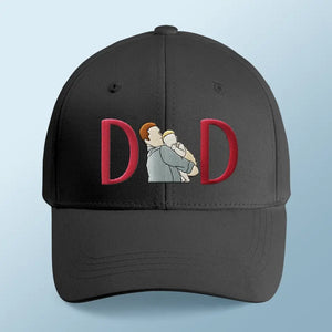 Casquette brodée personnalisée avec photo « Tu es mon papa incroyable » - Cadeau pour la fête des pères
