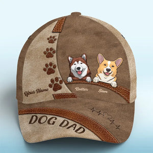 Un matin sans toi est une aube déclinante - Casquette personnalisée pour chien, casquette classique à imprimé intégral - Fête des pères, cadeau pour les propriétaires d'animaux et les amoureux des animaux