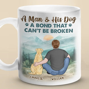 Un lien indéfectible - Mug personnalisé pour chien - Cadeau pour propriétaires et amoureux des animaux