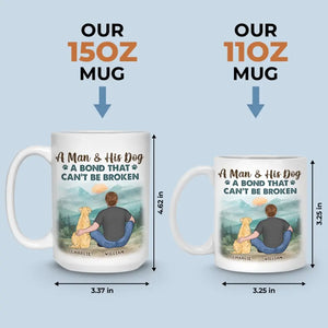Un lien indéfectible - Mug personnalisé pour chien - Cadeau pour propriétaires et amoureux des animaux