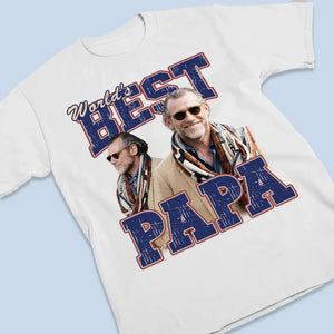 Photo personnalisée L'amour d'un père est le plan directeur pour l'avenir d'un enfant - T-shirt unisexe personnalisé, sweat à capuche, sweat-shirt personnalisé pour la famille - Cadeau pour papa, grand-père