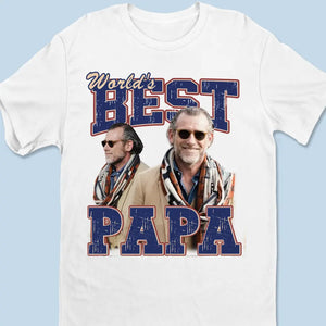 Photo personnalisée L'amour d'un père est le plan directeur pour l'avenir d'un enfant - T-shirt unisexe personnalisé, sweat à capuche, sweat-shirt personnalisé pour la famille - Cadeau pour papa, grand-père