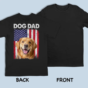 T-shirt unisexe personnalisé avec photo « Bonjour papa, c'est moi » pour chien et chat, imprimé au dos, sweat-shirt à capuche, sweat-shirt - Fête des pères, cadeau pour les propriétaires d'animaux et les amoureux des animaux