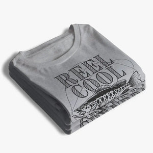Reel Cool Grandpa Fishing - T-shirt unisexe personnalisé pour la famille, sweat à capuche, sweat-shirt - Fête des pères, cadeau pour papa, grand-père