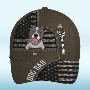 Le chien est le sujet idéal pour un portrait - Chapeau personnalisé pour chien, casquette classique à imprimé intégral - Fête des pères, cadeau pour les propriétaires d'animaux et les amoureux des animaux