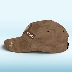 Tiens-moi la main et marche à mes côtés - Chapeau personnalisé familial, casquette classique à imprimé intégral - Nouveauté, fête des pères, cadeau pour papa, grand-père AMZ