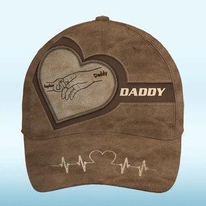 Tiens-moi la main et marche à mes côtés - Chapeau personnalisé familial, casquette classique à imprimé intégral - Nouveauté, fête des pères, cadeau pour papa, grand-père AMZ