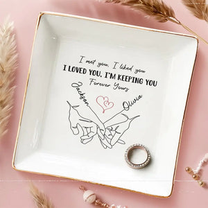L'amour est un mystère sans fin - Plat à bijoux personnalisé pour couple - Cadeau pour mari et femme, anniversaire