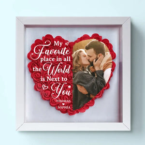 Photo personnalisée Si je sais ce qu'est l'amour, c'est grâce à toi - Boîte à fleurs personnalisée pour couple - Cadeau pour mari et femme, anniversaire