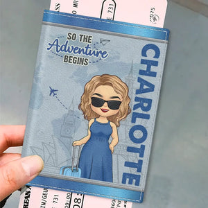 Vivez sans excuses, voyagez sans regrets ! Étui de passeport personnalisé, porte-passeport, cadeau de vacances, cadeau pour les amoureux du voyage d'aventure.