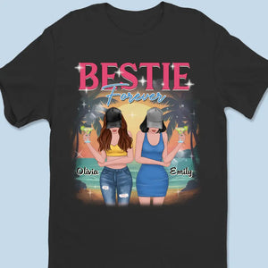 Nous sommes les meilleurs amis pour toujours - T-shirt unisexe personnalisé Bestie, sweat à capuche, sweat-shirt - Cadeau pour les meilleures amies, BFF, sœurs