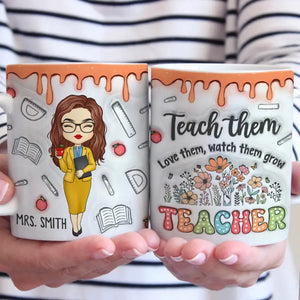 L'enseignement est mon super pouvoir - Mug personnalisé avec effet gonflable 3D - Cadeau pour enseignant