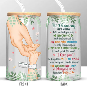 Vous faites mieux que vous ne le pensez - Tasse en verre personnalisée pour la famille, tasse à café glacé - Cadeau pour la fête des mères, baby shower, première maman