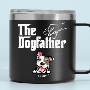 Nous vous adressons un grand merci tous les jours ! Gobelet personnalisé en acier inoxydable de 14 oz avec poignée pour chien ! Cadeau idéal pour les propriétaires et les amoureux des animaux.