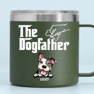 Nous vous adressons un grand merci tous les jours ! Gobelet personnalisé en acier inoxydable de 14 oz avec poignée pour chien ! Cadeau idéal pour les propriétaires et les amoureux des animaux.