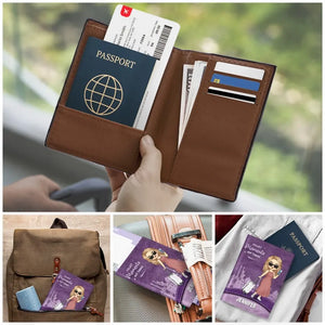 Tout ce que je veux, c'est aimer un passeport - Étui de passeport personnalisé, porte-passeport - Cadeau de vacances, cadeau pour les amateurs de voyages d'aventure