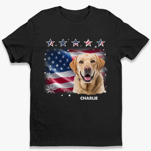 Photo personnalisée : L’amour d’un animal est inconditionnel et éternel - T-shirt unisexe personnalisé pour chien et chat, sweat à capuche, sweat-shirt - Cadeau du 4 juillet pour les propriétaires d’animaux et les amoureux des animaux.