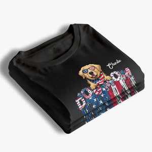 L'amour, c'est un nez mouillé et une queue heureuse - T-shirt unisexe personnalisé pour chien et chat, sweat à capuche, sweat-shirt - 4 juillet, cadeau pour les propriétaires d'animaux et les amoureux des animaux