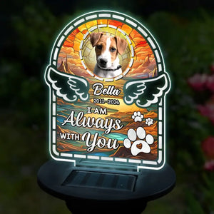Custom Photo I Love You Forever - Memorial Personalized Custom Garden Solar Light - Sympathy Gift For Pet Owners, Pet Lovers