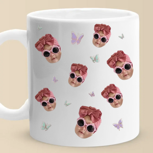 Photo personnalisée « Vous êtes le cœur de la famille » - Mug personnalisé pour la famille - Cadeau pour maman, grand-mère