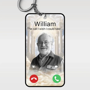 Porte-clés photo personnalisé « Restez dans nos cœurs pour toujours » en acrylique personnalisé - Cadeau de condoléances pour les membres de la famille