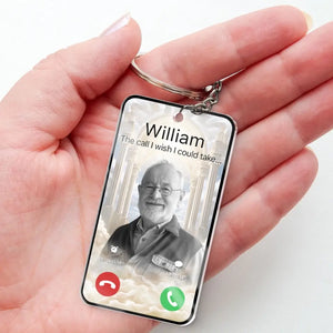Porte-clés photo personnalisé « Restez dans nos cœurs pour toujours » en acrylique personnalisé - Cadeau de condoléances pour les membres de la famille