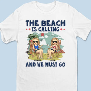 T-shirt, sweat à capuche et sweat-shirt unisexe personnalisé « Love You To The Beach And Back » – Cadeau de vacances d'été pour meilleures amies, meilleures amies et sœurs