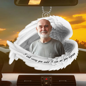 Photo personnalisée Votre souvenir est notre souvenir - Ornement de voiture personnalisé commémoratif - Forme personnalisée en acrylique - Cadeau de condoléances pour les membres de la famille