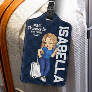 Travel Is My Therapy, Confirmed - Travel Personalized Custom Luggage Tag - Holiday Vacation Gift, Gift For Adventure Travel Lovers