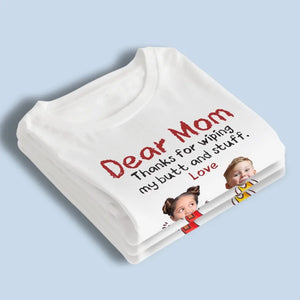 Photo personnalisée « Les soins d'une mère sont synonymes de paix » - T-shirt, sweat à capuche et sweat-shirt unisexe personnalisé pour la famille - Cadeau pour les membres de la famille