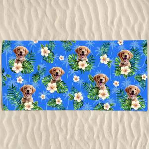 Custom Photo Hot Days, Cool Pets - Dog
& Cat Personalized Custom Beach Towel - Summer Vacation Gift, Birthday Pool Party Gift For Pet Owners, Pet Lovers
