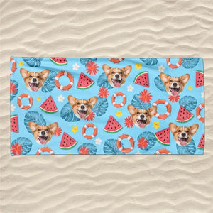 Photo personnalisée « Pattes de sable, bisous salés » - Chien
Serviette de plage personnalisée avec chat - Cadeau de vacances d'été, cadeau d'anniversaire pour les propriétaires d'animaux et les amoureux des animaux