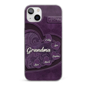 Coque de téléphone transparente imprimée effet gonflé 3D personnalisée - Cadeaux d'anniversaire personnalisés pour maman, grand-mère - Tu es la mère que tout le monde rêve d'avoir