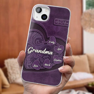 Coque de téléphone transparente imprimée effet gonflé 3D personnalisée - Cadeaux d'anniversaire personnalisés pour maman, grand-mère - Tu es la mère que tout le monde rêve d'avoir